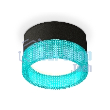 Светильник Ambrella Light XS8102033 SBK/BL черный песок/голубой GX53 (C8102, N8488)