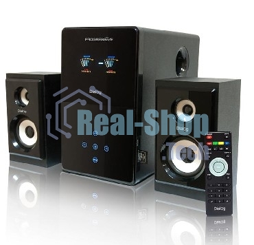 Акустическая система Dialog Progressive AP-220 черный 2.1, 30W+2*12W RMS, USB+SD reader