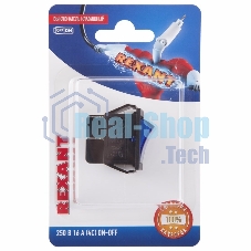 Выключатель клавишный Rexant 250V 16А (4с) ON-OFF синий с подсветкой (RWB-502, SC-767, IRS-201-1) (в упак. 1 шт.)
