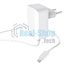 Сетевое зар./устр. Hama H-178342 2.4A для Apple белый (00178342)