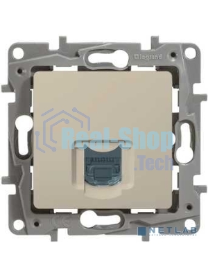 Розетка компьютерная RJ45 кат. 5 UTP, сл. кость ETIKA