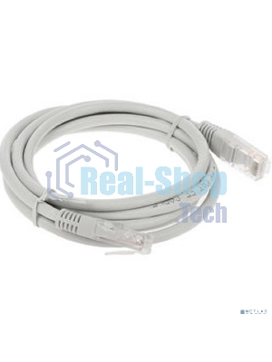 Патч-корд медный UTP Cablexpert PP10-1.5M cat.5e, 1.5м, литой, многожильный, серый