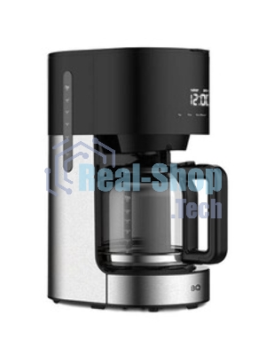 Кофеварка капельнаяBQ CM1001 черный-стальной, исп. кофе -молотый, 1.5 л, 900 Вт.