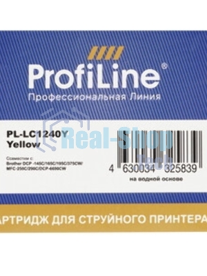 Картридж струйный для принтеров Brother PL-LC1240Y MFC-J6510DW/6710DW/6910DW/DJ525 Yellow водн ProfiLine