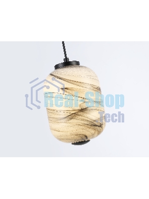 Подвесной светодиодный светильник Ambrella light LH11031 BK/MG черный/мраморно-серый 8W 3000K D150*1585
