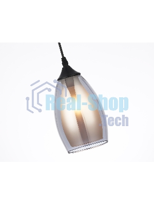 Светильник Ambrella light TR3537/3 BK/SM/FR черный/дымчатый/белый матовый E27/3 max 40W 640*120*820