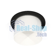 Комплект встраиваемого светильника Ambrella light XC6513067 SBK/FR черный песок/белый матовый MR16 GU5.3 (C6513, N6252)