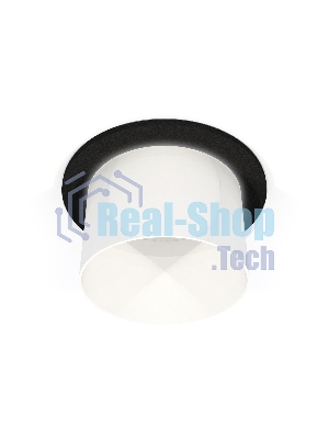 Комплект встраиваемого светильника Ambrella light XC6513067 SBK/FR черный песок/белый матовый MR16 GU5.3 (C6513, N6252)