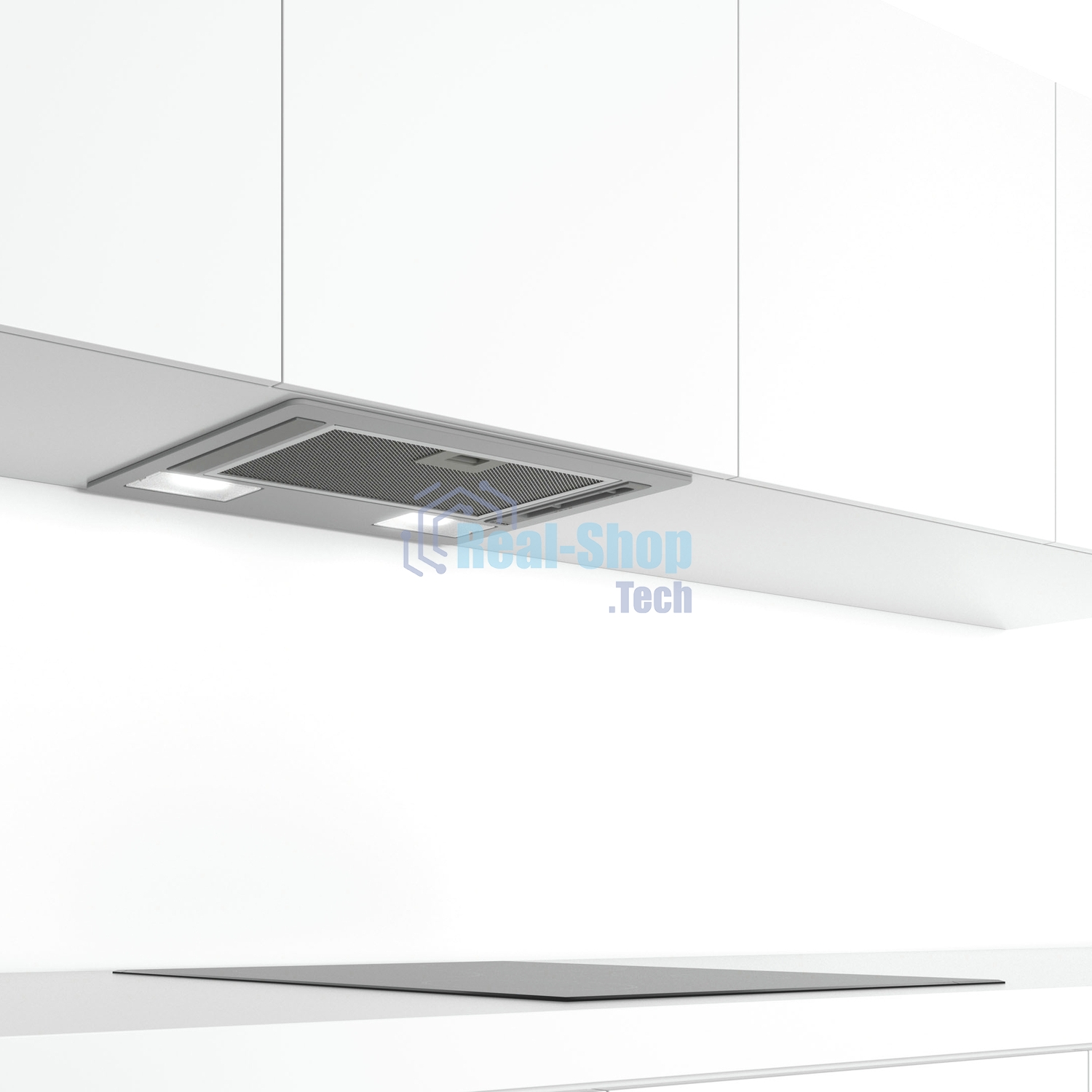 Вытяжка встраиваемая Bosch DLN52AA70 нержавеющая сталь, 53.4 см, 302 куб. м/ч, 65 дБ