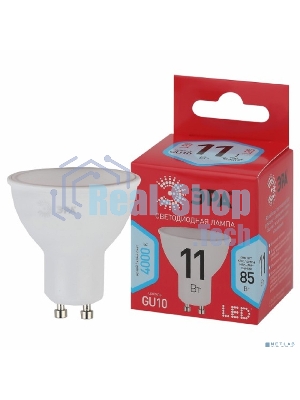 Лампа светодиодная ЭРА RED LINE LED MR16-11W-840-GU10 R GU10 11 Вт софит нейтральный белый свет