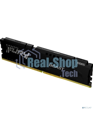 Оперативная память Kingston Fury Beast Black, DDR5, 32GB (1x32GB), 5600 MHz, CL36, с радиатором, чёрный