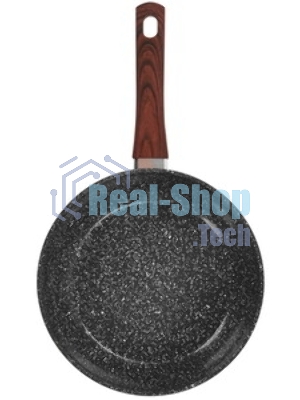Сковорода RASHEL R-6622 а/п покрытие, 22 см, индукция, корич. гранит