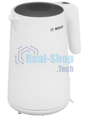 Электрочайник Bosch TWK2M161 белый, 1.7 л, 2400 Вт, скрытый нагревательный элемент
