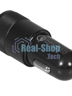 Автомобильное зарядное устройство Cablexpert MP3A-UC-CAR24, 38Вт, быстрая зарядка QC3.0/PD, 2 порта: USB и Type-C