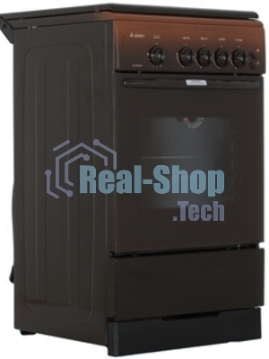 Плита газовая Gefest CG 50M04 K83 коричневый, конфорок 4 газовых, духовка 42 л, 50 см x 85 см x 57 см
