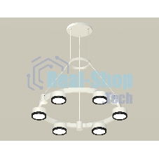 Светильник Ambrella light XR92031101/6 SWH/PBK белый песок/черный полированный GX53 (A9203, C9231, N8113)