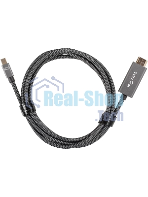 Кабель miniDisplayPort M-> HDMI M 4K@60Hz 1.8m Telecom,оплетка (TA562M-1.8M)