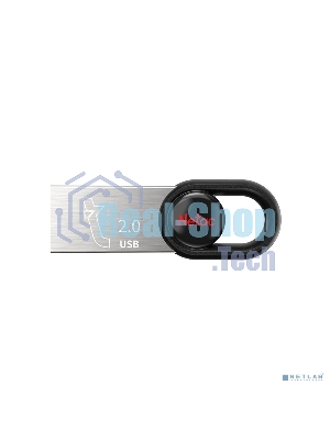 Флешка USB Netac UM2 (NT03UM2N-064G-20BK), 64Gb, USB 2.0, R/W 100/40, серебристый/черный