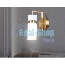 Настенный светильник Ambrella light LH56130 BS/FR латунь/белый матовый E14 max 40W 150*100*210