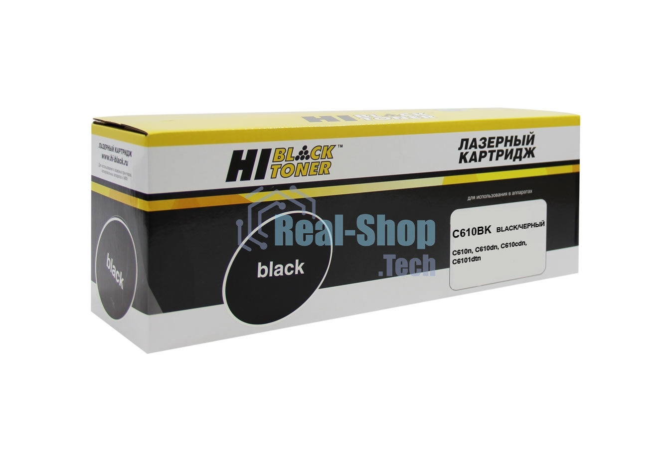 Тонер-картридж Hi-Black (HB-44315324/44315308) для OKI C610, Bk, 8K