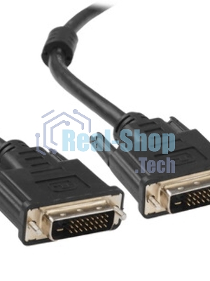 Кабель DVI-D dual link Cablexpert CC-DVI2L-BK-6, 25M/25M, 1.8м, CCS, черный, экран, феррит.кольца, пакет
