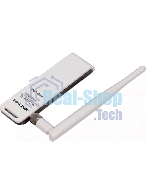 Адаптер TP-Link SOHO TL-WN722N 150Mbps High Gain Wireless N USB Adapter with Cradle, 1T1R, 2.4GHz, 802.11n/g/b, 1 detachable antenna