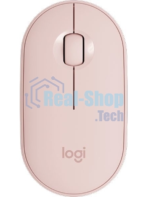 Мышь беспроводная Logitech Pebble M350 розовый, 1000 dpi, радиоканал, Bluetooth, USB, кнопки - 3