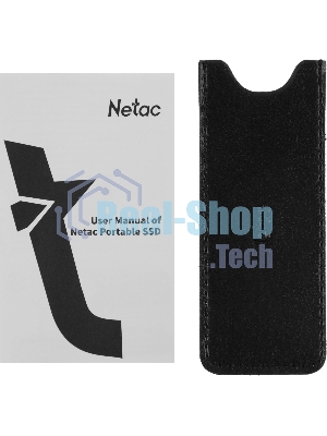 Внешний SSD Netac Z SLIM, 2TB, USB 3.2 Gen 2 Type-C, R/W 550/480, черный