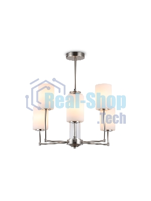 Люстра Ambrella light LH56211/6 SN/FR никель/белый матовый E27/6 max 60W D600*600