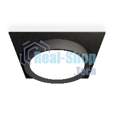 Комплект встраиваемого светильника Ambrella light XC8062002 SBK/PBK черный песок/черный полированный GX53 (C8062, N8113)
