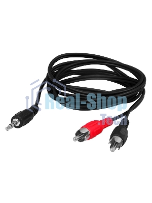 Шнур Rexant Стерео 3,5 мм - 2 RCA, 1.5 м (10 шт./уп.)