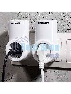 Радиоуправляемая розетка c пультом Rexant RX-002 (один пульт, две розетки)