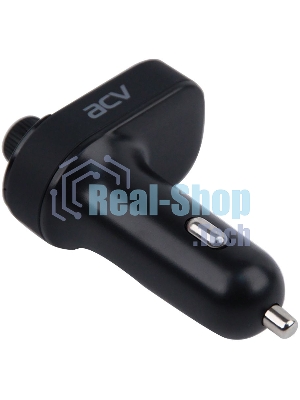 Автомобильный FM-модулятор ACV FMT-118B черный MicroSD BT USB (37399)