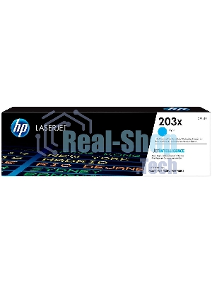 Картридж лазерный HP CF541X (HP 203X) голубой для HP LaserJet M254/M280/M281 2500 страниц.