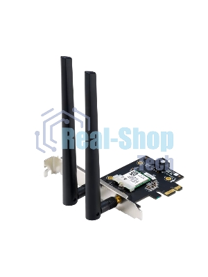Сетевой адаптер ASUS PCE-AX1800 WIFI 802.11ax, 2402 + 574Mbpsб PCI-E Adapter, 2 антенны; 90IG07A0-MO0B00