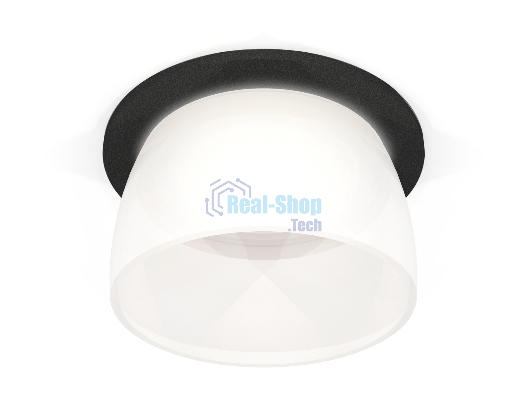 Комплект встраиваемого светильника Ambrella light XC6513069 SBK/FR черный песок/белый матовый MR16 GU5.3 (C6513, N6258)