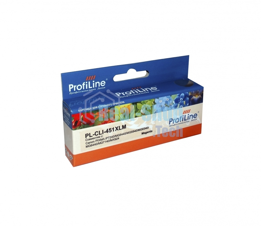 Картридж струйный ProfiLine PL-CLI-451M XL для Canon PIXMA iP7240/MG5440/MG5540/MG6340/MG6440/MG7140/MX924 Magenta водн
