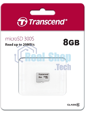 Флеш карта microSDHC 8Gb Class10 Transcend TS8GUSD300S w/o adapter