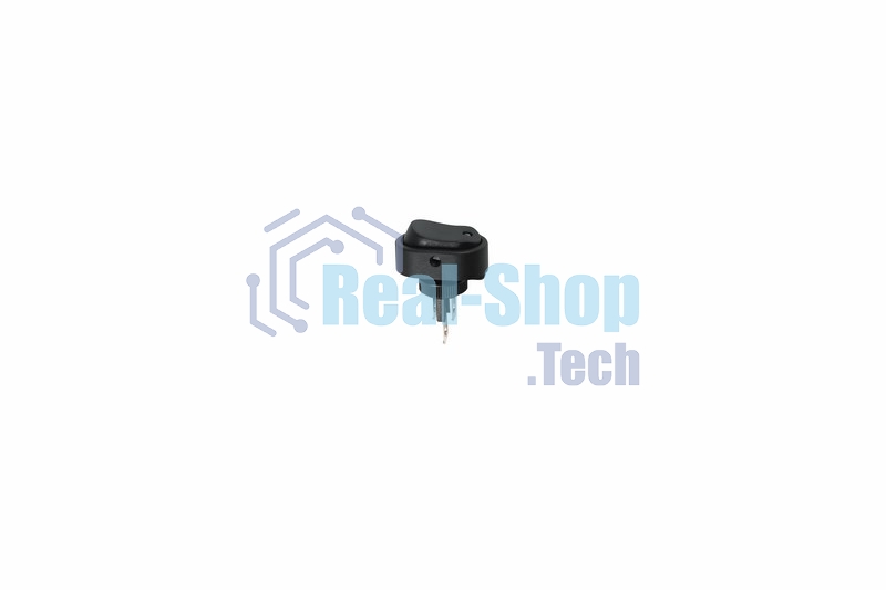 Выключатель клавишный Rexant 12V 20А (3с) ON-OFF черный ОВАЛ с синей LED подсветкой