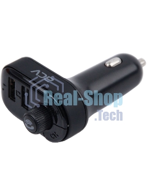 Автомобильный FM-модулятор ACV FMT-118B черный MicroSD BT USB (37399)