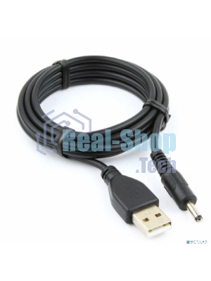 Кабель Cablexpert CC-USB-AMP35-6-N USB2.0 AM/DC 3.5мм (для хабов), медь, экран, 1.8м, черный, пакет