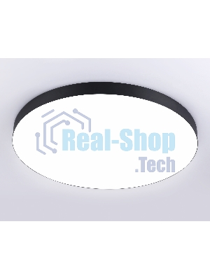 Потолочный светодиодный светильник Ambrella light FV5542 BK черный LED 130W 4200K D800*58 (Без ПДУ)
