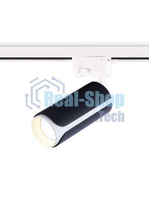 Трековый однофазный светильник Ambrella light GL5155 BK/WH черный/белый GU10 D58*130