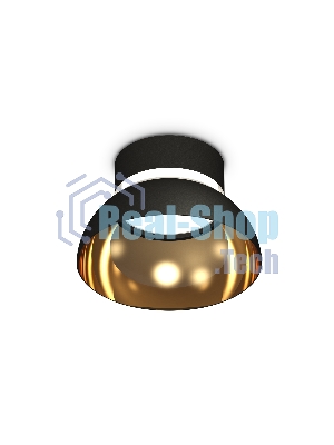 Светильник Ambrella Light XS8102036 SBK/PYG/CL черный песок/золото желтое полированное/прозрачный GX53 (C8102, N8145)