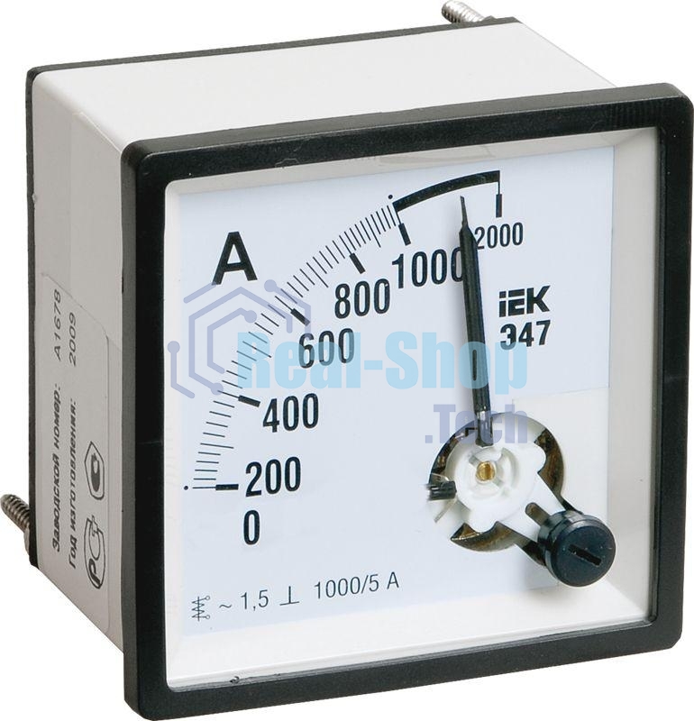 Амперметр IEK Э47 72х72мм 1000/5А кл. точн. 1.5 IPA10-6-1000-E