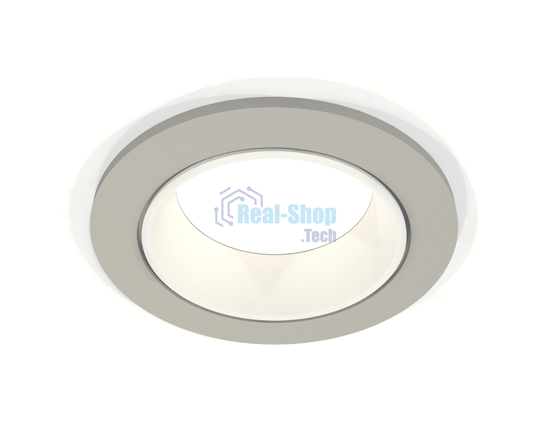 Комплект встраиваемого светильника Ambrella light XC6514001 SGR/SWH серый песок/белый песок MR16 GU5.3 (C6514, N6110)