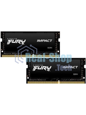 Оперативная память Kingston Fury Impact, DDR4, 16GB (2x8GB), 3200MHz, CL20, SO-DIMM