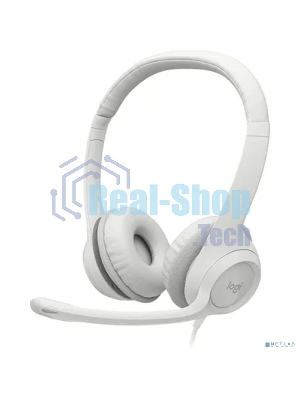 Гарнитура Logitech H390 белый, проводная, USB