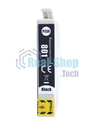 Картридж струйный Sakura C13T08014011 (T0801) для Epson, черный, 7,4 мл.