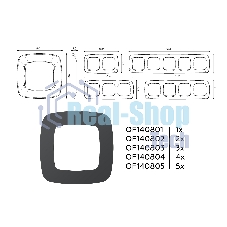 Рамка OMEGA Ecta (Графит Мягкое касание) 2-ая OF140802